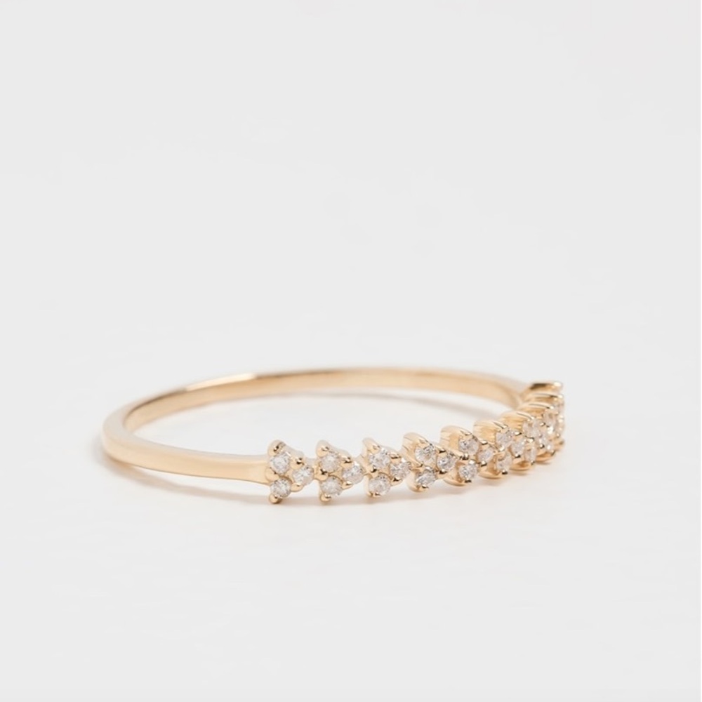 Stone and Strand
14k Diamond Sunburst Ring (size 5) - Picture 2 of 5